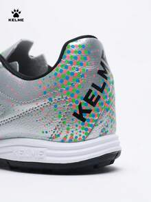 KELME 男士足球鞋，运动训练 TF 钉鞋，防滑专业比赛鞋 - 銀色 - 查看 5