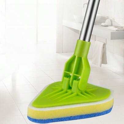 1 Set Cepillo extensible de mango largo multifuncional, desmontable y fácil de limpiar para suelos, cocina, baño y cristales