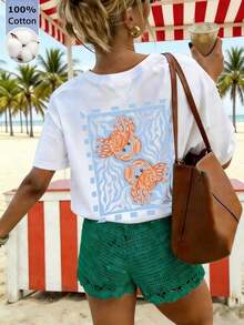 Women T-Shirts - Weiss - View 2