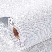 1/5Roll Peel & Stick 3D Linen Wallpaper - Waterproof, Removable Contact Paper For Living Room, Bedroom, Kitchen, Dorm Decor - Easy Apply Solid Color Wall Sticker Rolls - Flax - View 2
