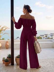 Casual Two Piece Spring Set / - Red Violet - View 3
