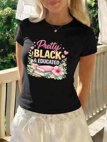 Women T-Shirts - Black - View 1