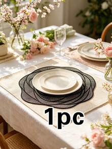 1/4/6pcs Rose Flower PVC Gold Foil Placemats & Coasters, Suitable For Home Dining Table Decor, Tea Cup Heat Insulation Pads, Protect Tabletop, Home Kitchen Tea House Coasters, Minimalist Style Coaster Holders, Wedding Valentine's Day Holiday Party Coasters - Multicolor - View 27