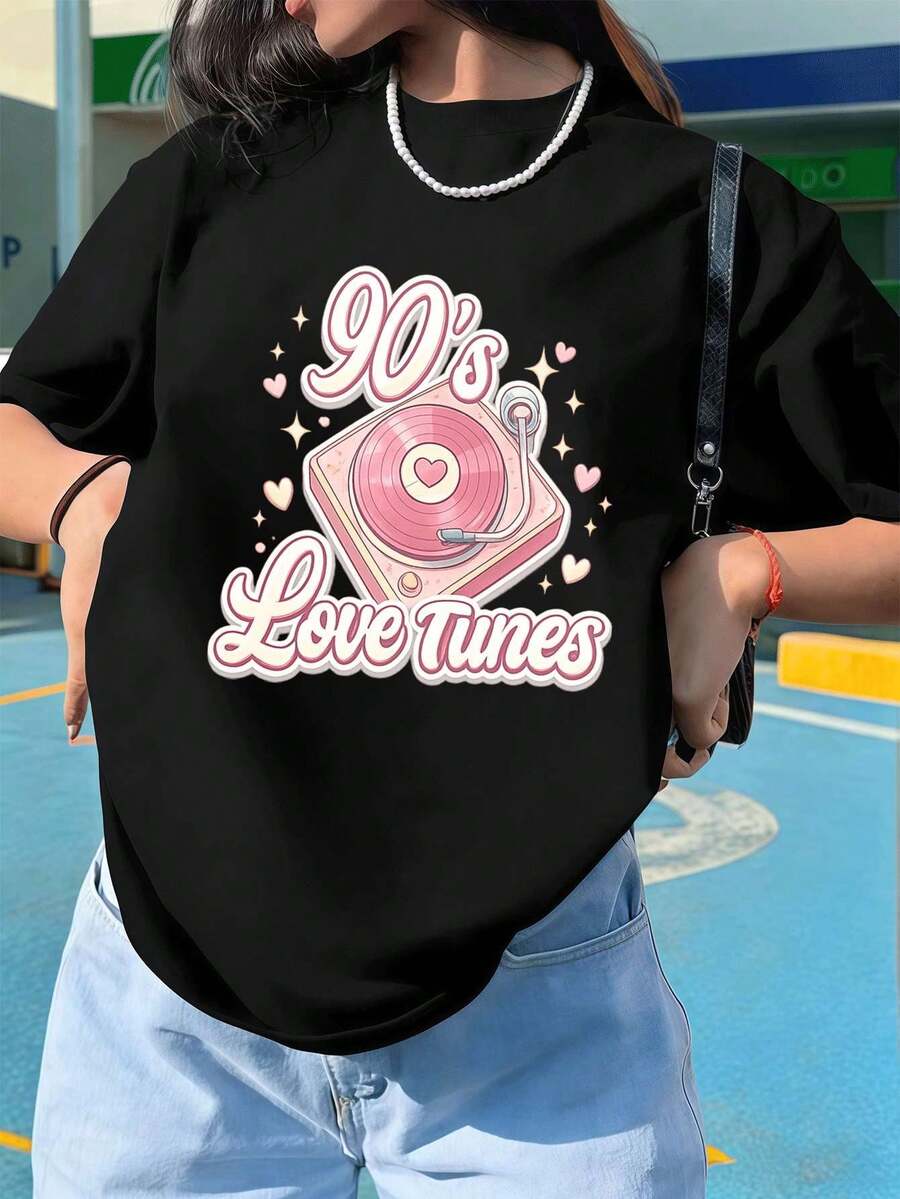 Women T-Shirts - Black - View 1