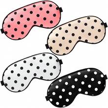 1 chiếc mặt nạ ngủ co giãn bằng lụa giả chấm bi - Nhiều màu - Xem 7