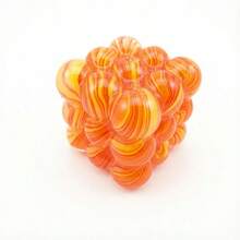 5cm Nee Doh Flow Pattern Cube Malt Syrup Ultra-Thin Squishy - Cube Stress Relief Toy, Sticky Slow-Rebound Pressure Reducing Gadget, Creative Desk Soothing Gift - Festival Gift, Creative Surprise, Perfect Present - Multicolor - View 11