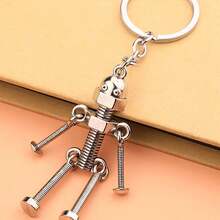 Men Screw Robot Charm Keychain Skull Skeleton Car Accessories Bag Charm School Cute Goth Y2k Christmas Gift Ideas Bag Accessories Lanyards With Id Holder Car Accessories Bag Charms - 彩色 - 查看 2