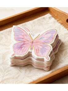60/20pcs Asymmetric Butterfly Printed Napkins, Disposable Double-Layer Patterned Paper Towels, Butterfly Print Party Napkins, Suitable For Dining, Baking, Holiday Parties And Wedding Decorations, Theme Parties, Birthday Parties - Multiple Styles - View 2