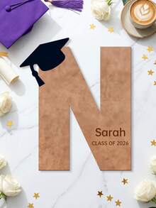 1pc Personalized Wooden Graduation Guestbook/Signature Board, Customizable Text, Class Of 2026, Gift For Men & Women, Graduation Party Decor, Premium Photo Prop - Multicolor - View 10