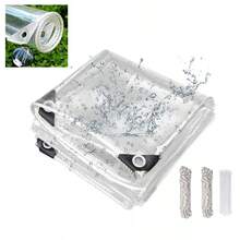 Waterproof Transparent Tarpaulin 4*5m High Quality PVC Outdoor - A - View 1