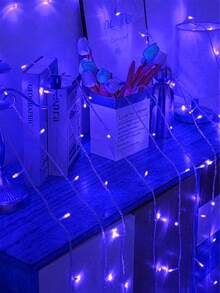 1pc 5M Home Decoration LED Light String, Battery Powered, Outdoor Courtyard Decoration Fairy Light, Indoor Festival Party Room Wall Decoration Light - Multicolor - View 10