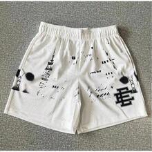 New Summer  EE Basic Mesh Short Classic Floral Printed Gym Shorts 2026 Men's Gym Basketball Sports Beach Shorts Men - Coffee CC - 查看 11