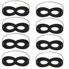 8PCS Black Eye Mask, Party Blanket Mask, Unisex Masquerade Mask For Party Cosplay - Mask - View 13