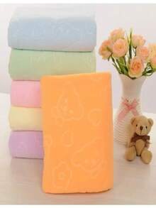 Super Absorbent, Quick-Drying, Soft And Breathable Bath Towel For Adults And Children. - 橘色 - 查看 1