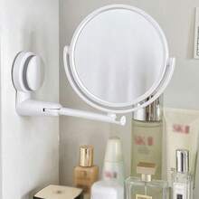 A New No-Drill Rotating Makeup Mirror With 1X/5X Magnification, Can Be Used As A Bathroom Mirror, 2022 New Design, Perfect Gift For Girls - 1PC - View 8