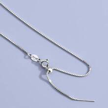 Women's Adjustable Sliding Chain Necklace, S925 Sterling Silver DIY Jewelry Making Base Chain, Beadable Necklace, Non-Fading Clavicle Chain (Suitable For Pairing With Pendants) - Needle Beaded Necklace - View 7
