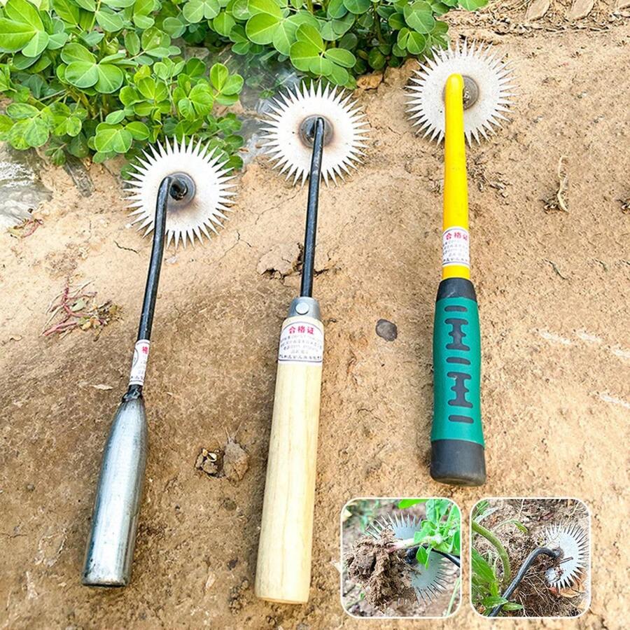 Artefacto de deshierbe, herramienta Manual para eliminar malas hierbas, rastrillo de azada de girasol de jardinería multifunción, herramientas de deshierbe portátiles para el cuidado del césped - C - Ver 1