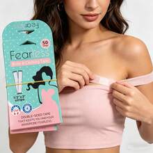 50 Strips Double Sided Body Clothing Tape, Waterproof Invisible Fashion Tape For Clothes, Strong Adhesive No Trace Anti-Slip Wardrobe Tape For Dresses Bra, Perfect Gift For Friends, Ideal Present For Birthday Christmas Valentine's Day All Festivals - Màu da 1 đôi - Xem 1