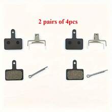 2pcs/Set Half-Metal Brake Pads For Electric Scooters, Suitable For M375, M445, M525 And Other Scooters/E-Bikes - Black Accessories, Disc Brake Friction Pad Replacement Parts - Black - View 9