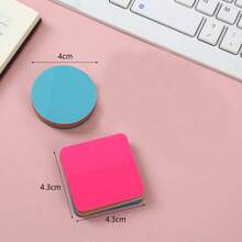 160 Sheets Square/Round PET Transparent Index Stickers, N-Times Reusable Bookmarks, Aesthetic Markers For Office, School & Study, 8 Colors - one-size - View 7