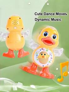 Glowing, Singing, Walking, Dancing Space Duck Robot Toy, Suitable As Birthday Gift For Infants, Toddlers And Children - Multicolor - View 5