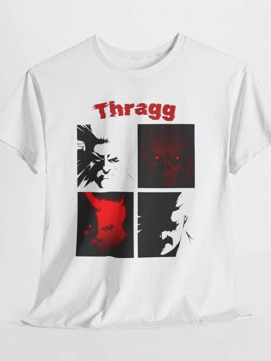 Thragg T-Shirt| Invincible Tee| Comic Superhero Graphic Tee - White - View 1