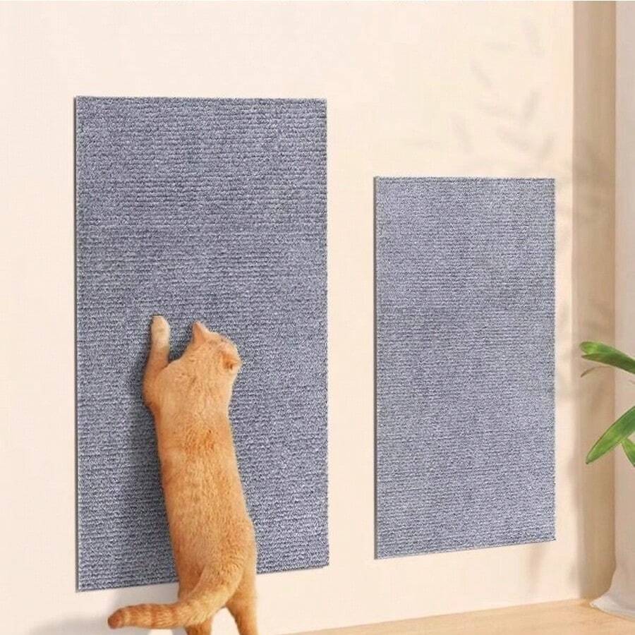 Thảm cào móng cho mèo, thảm gai dầu, bảng cào móng cho mèo, miếng dán chống cào móng cho ghế sofa, đồ dùng mài móng cho mèo, đồ chơi cho mèo. - Xám - Xem 1