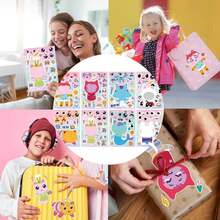 1 Set/8pcs Gabi Doll House Cartoon Stickers, Large Size Waterproof Stickers, New Year/Valentine's Day/Easter Gift [Random Styles] - Multicolor - View 4