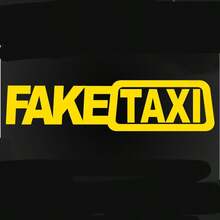 ملصق سيارة FAKE TAXI عالمي، شعار لاصق ذاتي من الفينيل للسيارات، ملصق سيارة مضحك - A - مشاهدة 3