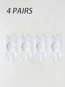 1/2/4 Pairs Foot Mesh Breathable Non-Slip Socks, Yoga Pilates Ankle Socks, Pure Cotton Sports Boat Socks For Women - Multicolor - View 9