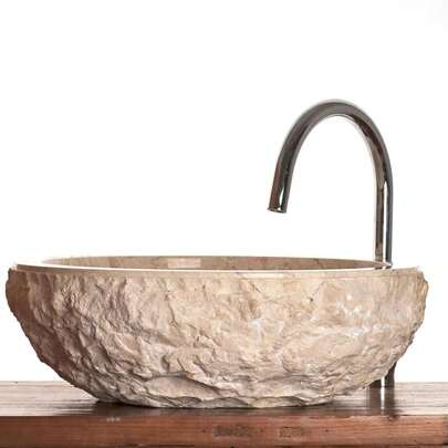 Marble Basin Beige / Cream 40 Cm ( WA066 ) Verona