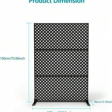 Garden Privacy & Protective Screens - Black - View 3