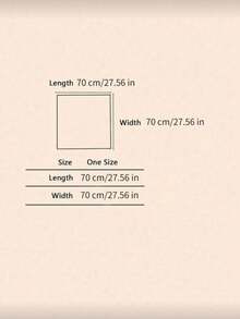 1 chiếc khăn lụa vuông 70*70cm, khăn trùm đầu in họa tiết bằng satin dành cho nữ, khăn choàng túi xách, khăn quàng cổ thời trang, khăn choàng vai cho quý cô. - Khaki hạt điều - Xem 5
