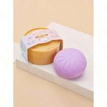 1pc Adult Stress Relieving Tabletop Toy Steamer Shaped Soft Squid Elastic Dough Toy Fun Handheld Novelty Toy Office Home Desk Decor Adult Party Random 4 Colors - 隨機顏色帶蒸籠 - 查看 2