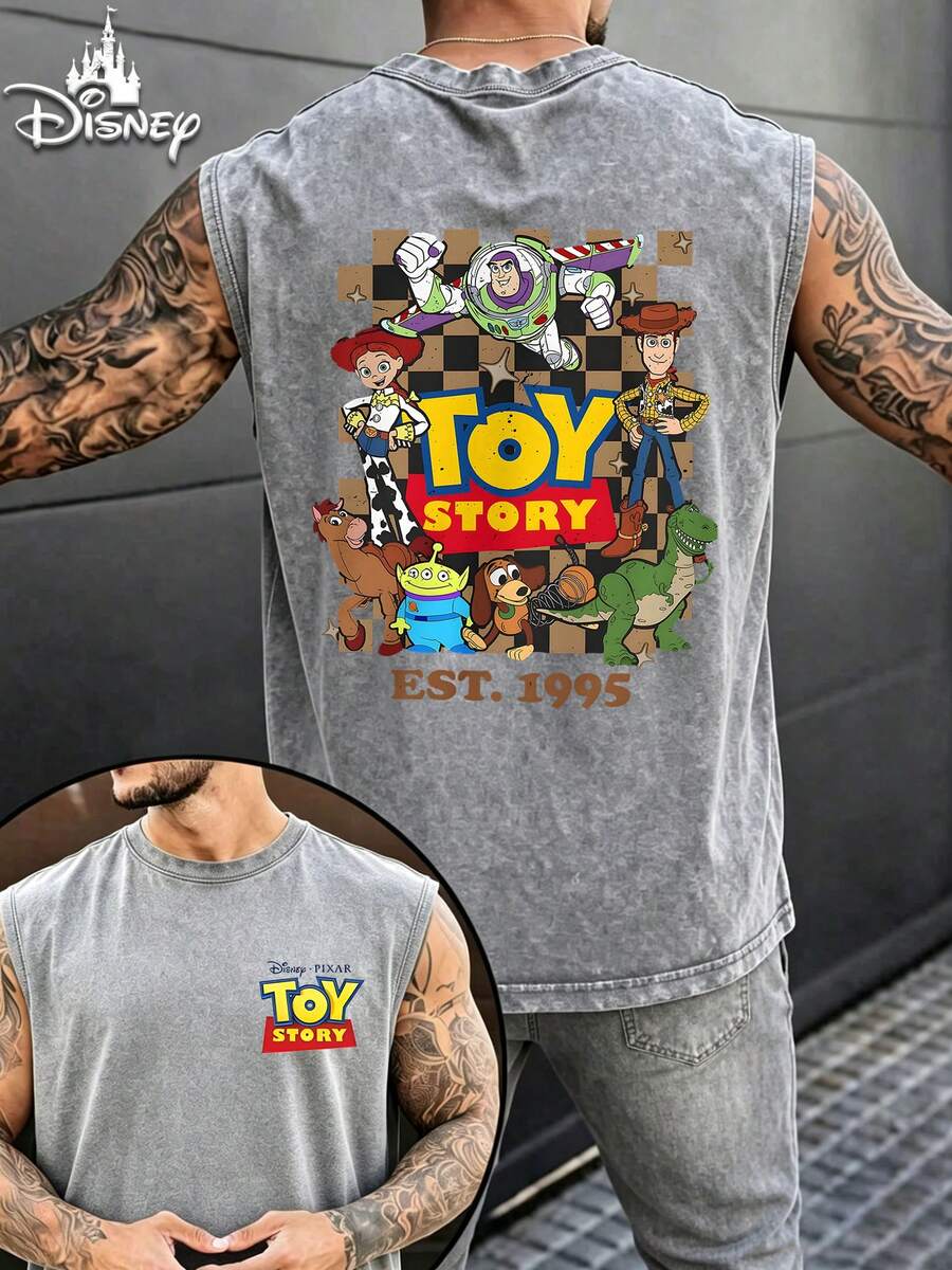 Disney Débardeurs pour hommes - Gris - Voir 1