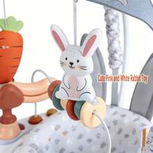 Baby Activity Center And Jumper,Infant Activity Center With 360°,3-In-1 Play Center,3 Adjustable Heights For 6-18 Months Max Weight 26.5 Lbs - 灰兔 - 查看 6