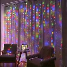 1 pieza Luces de cadena alimentadas por USB de 3M/6M, adecuadas para sala de estar, dormitorio, decoración de toda la casa - Cortina de luz USB - Ver 6