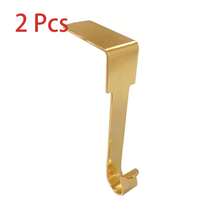 Festive Christmas Stocking Holders: 2 Pieces, High-Quality Metal, Right-Angle Design, Solid Structure, Perfect For Mantle Decorations - A - View 8