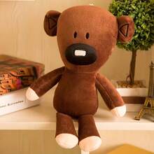 BLUESLEMON Boneka Beruang Teddy Cokelat Lucu 30cm, Boneka Hewan Berisi Serat Poliester Lembut, Sempurna untuk Hadiah Ulang Tahun, Natal, dan Dekorasi Rumah - MultiWarna - View 6
