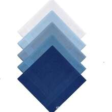 16 Inch Men's Handkerchief, Soft White Men's Handkerchief - Multicolor - View 11