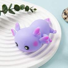 1pc Random Cute Axolotl Squishy Animal Toy, Squishy Toy Gift - A - View 5