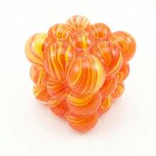 5cm Nee Doh Flow Pattern Cube Malt Syrup Ultra-Thin Squishy - Cube Stress Relief Toy, Sticky Slow-Rebound Pressure Reducing Gadget, Creative Desk Soothing Gift - Festival Gift, Creative Surprise, Perfect Present - Multicolor - View 13