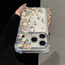 Daisy Flower Transparent Anti-Fall Phone Case, Minimalist Spring Style Phone Case, Suitable For Daily Use, Compatible With IPhone 15/15 Pro/15 Plus/15 Pro Max/16/16 Pro/16 Pro Max/17/17 Pro/17 Pro Max/12/12 Pro/12 Mini/13/13 Mini/13 Pro/13 Pro Max/14/14 Plus/14 Pro Max/11 Soft Case - 1pc - View 5