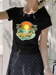 Women T-Shirts - Black - View 2