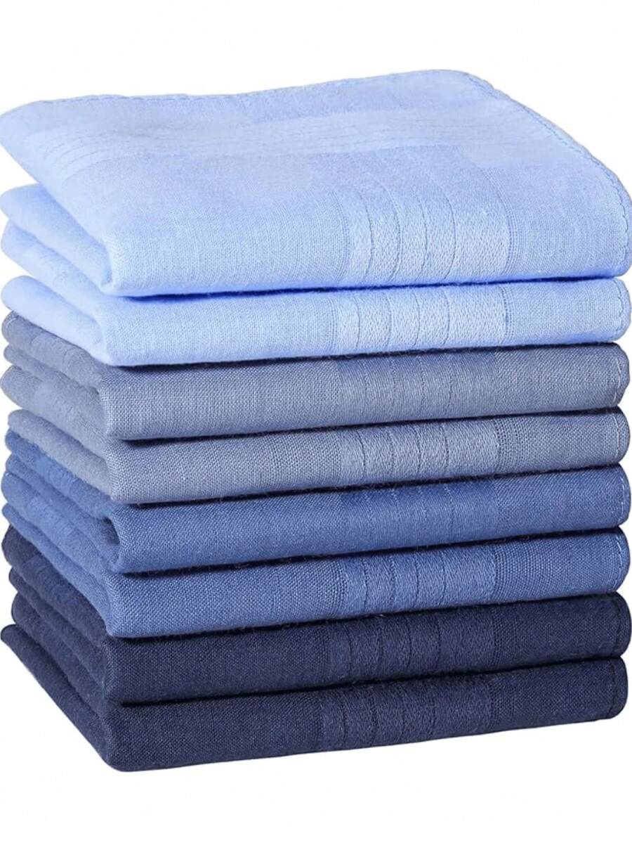 16 Inch Men's Handkerchief, Soft White Men's Handkerchief - Multicolor - View 1