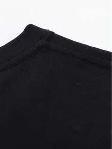 Camiseta de Fútbol Haowu Macau - Negra, con Verde y Logotipo de Macau, Corte Holgado, Mangas Cortas, Cuello Redondo, Muy Adecuada para Uso Diario, Fitness y Ropa Casual. - Negro - Ver 5