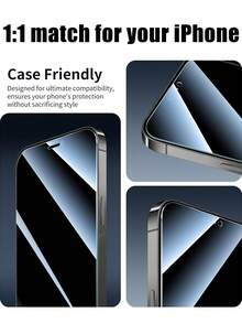 4 Pezzi Pellicola Protettiva per Privacy in Vetro Temperato, Realizzata in Materiale Avanzato in Vetro ad Alta Durezza, Compatibile con iPhone 17e/17Promax/17Pro/17Air/17/16/16Pro/16Plus/16Promax /15 /15 Plus /15 Pro /15 Pro Max/ 14 /14 Plus /14 Pro /14 Pro Max/13 Mini/13/ 13 Pro /13 Pro Max/ 12 Mini /12/ 12 Pro/ 12 Pro Max/11/ 11 Pro /11 Pro Max, Regalo per la Festa della Mamma, Anniversario - nero - Visualizzare 7