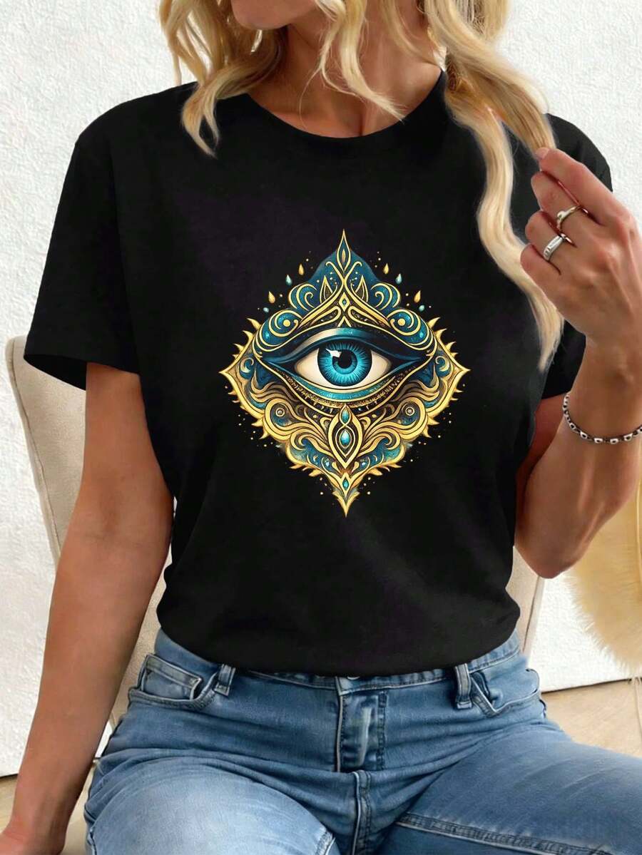 Women T-Shirts - Black - View 1