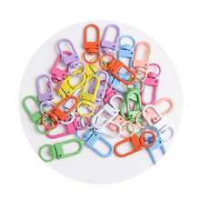 50 piezas de hebillas de metal de colores, mosquetón, accesorios de joyería DIY, accesorios de correa para teléfono - Unitalla - Ver 7