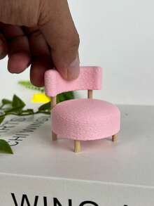 Figurita de Grado de Coleccionista, Modelo de Sofá Silla a Escala 1:12, Modelo de Silla de Plástico Duro con Terciopelo Falso, Adorno de Taburete de Ocio en Miniatura, Pequeño Adorno de Decoración de Halloween, Sofá de Accesorio para Fotografía de Micro Escena - Modelo de sofá - Ver 12